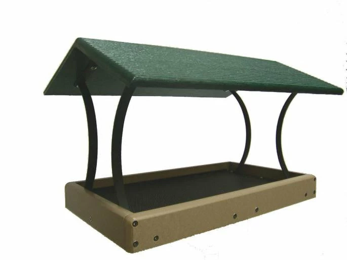 Large Fly-Thru Platform Feeder - Recycled Plastic 4 Large Fly-Thru Platform Feeder - Recycled Plastic - Image 2