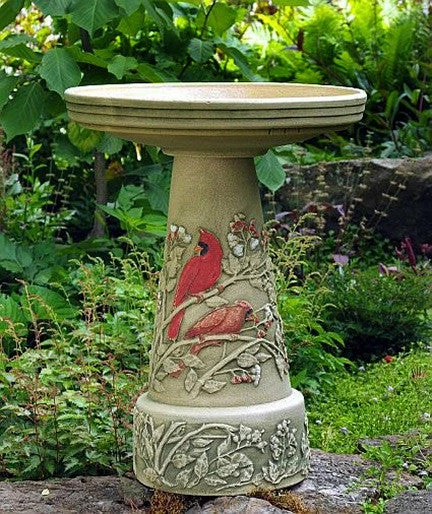 Cardinal Bird Bath With Locking Top 3 Cardinal Bird Bath With Locking Top