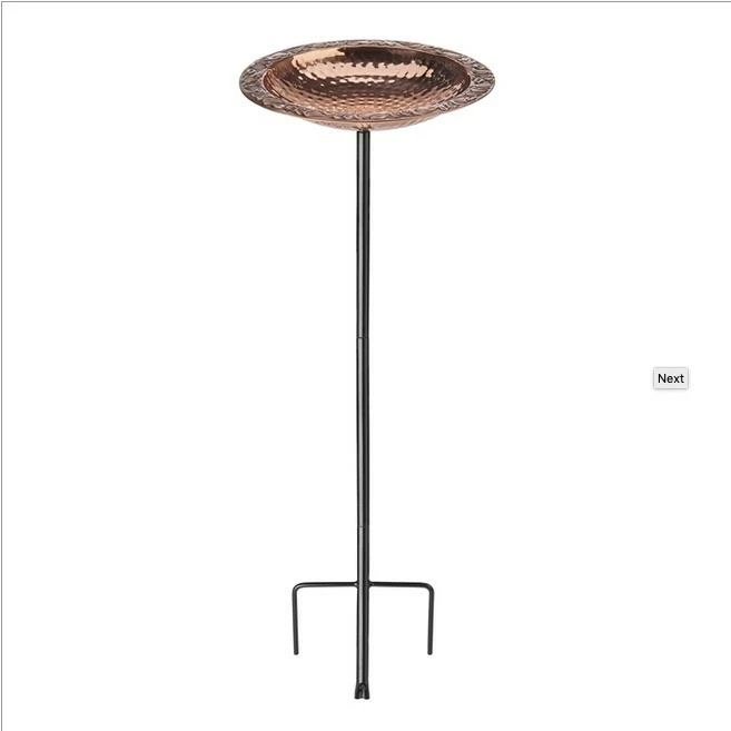Solid Copper Staked Bird Bath- 2 Sizes 5 Solid Copper Staked Bird Bath- 2 Sizes - Image 3