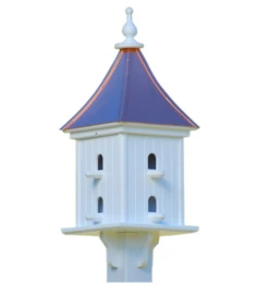 Copper Roof Birdhouse 28x12- 8 Perches 7 Copper Roof Birdhouse 28x12- 8 Perches -THE BIRDHOUSE CHICK Sales copper roof 28x12 perch BC