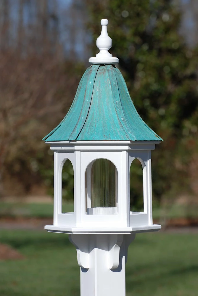 Copper Roof Gazebo Bird Feeder Bell Shape - 28x12 4 Copper Roof Gazebo Bird Feeder Bell Shape - 28x12 - Image 2