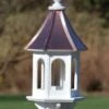 Copper Roof Gazebo Bird Feeder - 28x10 1 Copper Roof Gazebo Bird Feeder - 28x10 -THE BIRDHOUSE CHICK Sales copper roof bird feeder vinyl pvc 28x10 gazebo 1