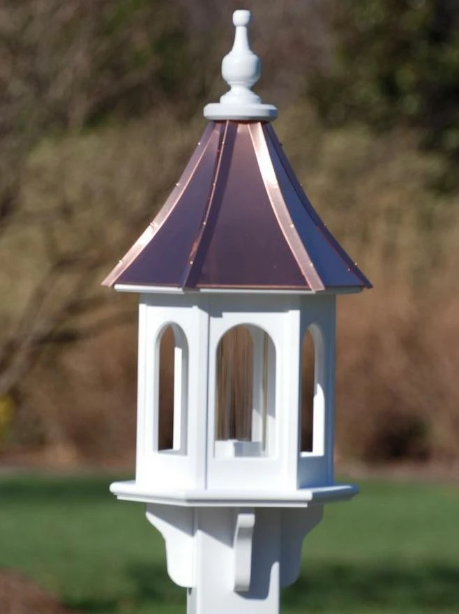 Copper Roof Gazebo Bird Feeder - 28x10 3 Copper Roof Gazebo Bird Feeder - 28x10