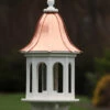 Copper Roof Gazebo Bird Feeder- Vinyl/PVC 36x14 1 Copper Roof Gazebo Bird Feeder- Vinyl/PVC 36x14 -THE BIRDHOUSE CHICK Sales copper roof bird feeder vinyl pvc 36x14 Bell