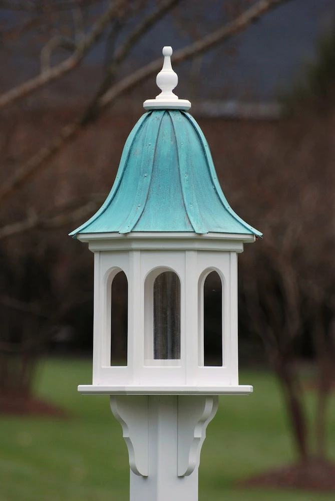 Copper Roof Gazebo Bird Feeder- Vinyl/PVC 36x14 4 Copper Roof Gazebo Bird Feeder- Vinyl/PVC 36x14 - Image 2