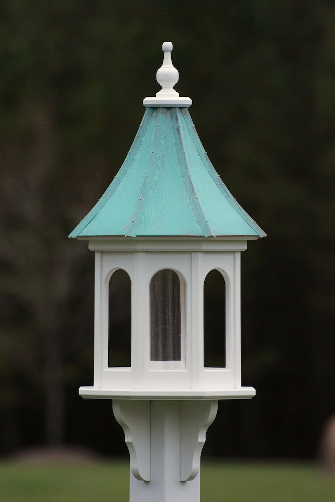 Copper Roof Gazebo Bird Feeder Slope- 36x14 3 Copper Roof Gazebo Bird Feeder Slope- 36x14