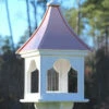 Copper Roof Bird Feeder Square Gazebo - 36x14 1 Copper Roof Bird Feeder Square Gazebo - 36x14 -THE BIRDHOUSE CHICK Sales copper roof bird feeder vinyl pvc 36x14 square gazebo 1