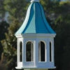 Copper Roof Bird Feeder Large Gazebo Style - 42x16 -THE BIRDHOUSE CHICK Sales copper roof bird feeder vinyl pvc 42x16 2