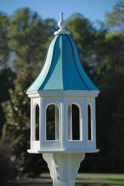 Copper Roof Bird Feeder Large Gazebo Style - 42x16