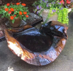Natural Teak Ground Bird Bath 9 Natural Teak Ground Bird Bath -THE BIRDHOUSE CHICK Sales extra large teak ground birdbath
