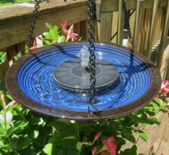 Solar Bird Bath With Stand 10 Solar Bird Bath With Stand -THE BIRDHOUSE CHICK Sales hanging solar bird bath blue 58e3595c f05a 47d5 af9a 9a56907fce45