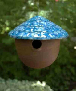 Ceramic Gourd Birdhouse -THE BIRDHOUSE CHICK Sales jj frostyblue bf753016 d8ce 4b83 af03 8195e75aee18
