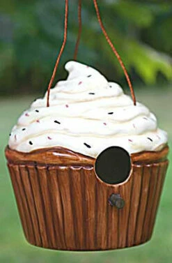 Ceramic Cupcake Birdhouse -THE BIRDHOUSE CHICK Sales jpeg 3
