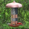 OPUS Large Capacity Triple Tube Bird Feeder W/ Copper Ports 2 OPUS Large Capacity Triple Tube Bird Feeder W/ Copper Ports -THE BIRDHOUSE CHICK Sales large capacity triple tube feeder in use