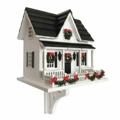 Lighted Holiday Birdhouse 7 Lighted Holiday Birdhouse -THE BIRDHOUSE CHICK Sales lighted holiday birdhouse with bracket