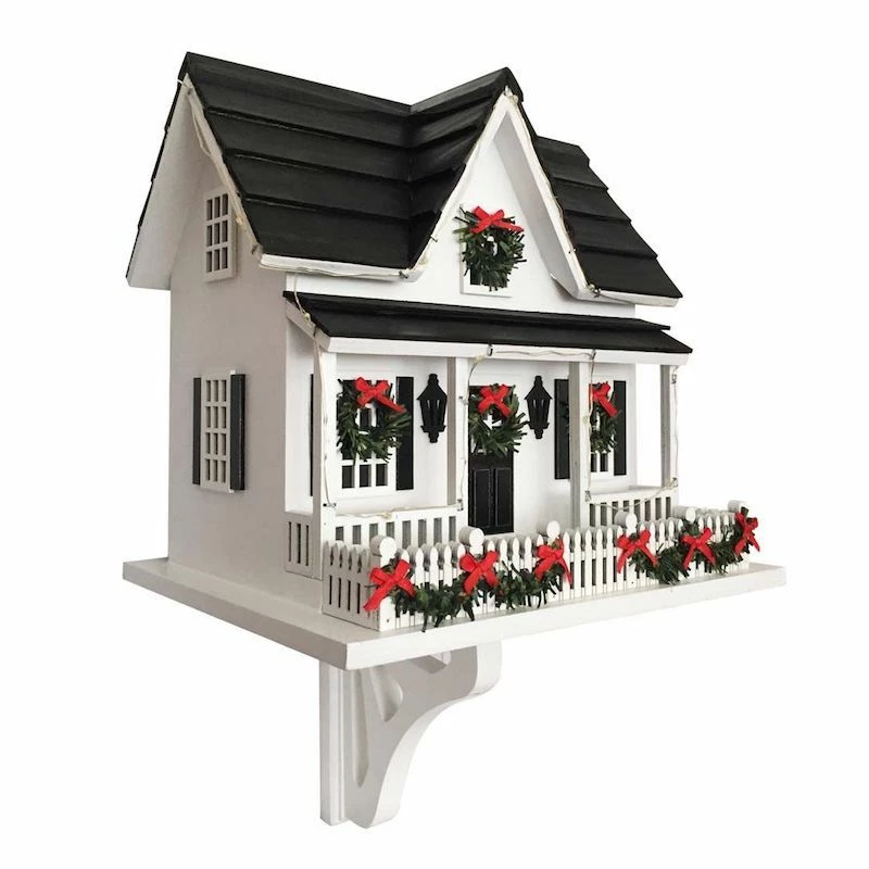 Lighted Holiday Birdhouse 4 Lighted Holiday Birdhouse - Image 2