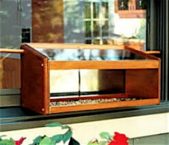 Deluxe Windowsill Bird Feeder W/ Mirror