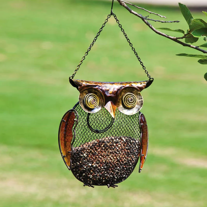 Owl Seed & Peanut Bird Feeder 3 Owl Seed & Peanut Bird Feeder
