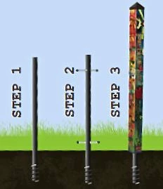 Birdhouse Art Poles 6 Ft. Post 10 Birdhouse Art Poles 6 Ft. Post - Image 8