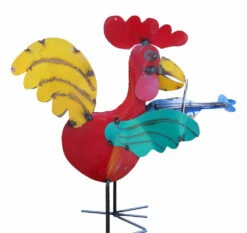 Featured Products -THE BIRDHOUSE CHICK Sales rooster metal yard art fiddle