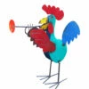 Jamming Roosters Metal Yard Art 1 Jamming Roosters Metal Yard Art -THE BIRDHOUSE CHICK Sales rooster metal yard art trumpet