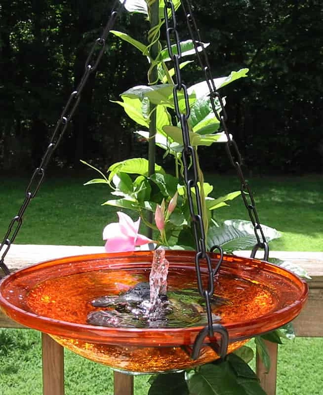 Solar Bubbler Hanging Bird Bath- 2 Colors 3 Solar Bubbler Hanging Bird Bath- 2 Colors