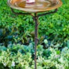 Solid Copper Staked Bird Bath 1 Solid Copper Staked Bird Bath -THE BIRDHOUSE CHICK Sales solid copper bird bath