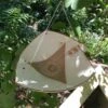 Stoneware Hanging Bird Bath 10" Blue Or White -THE BIRDHOUSE CHICK Sales stoneware hanging bird bath white