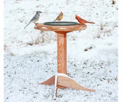 Tall Heated Bird Bath- Cedar Or Poly -THE BIRDHOUSE CHICK Sales tall heated bird bath