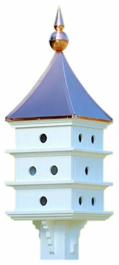 Copper Roof Purple Martin House 52x18 -THE BIRDHOUSE CHICK Sales traditional birdhouses
