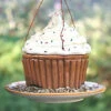 Ceramic Cupcake Bird Feeder -THE BIRDHOUSE CHICK Sales vanilla.feed .better smll
