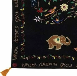 Where Dreams Grow... Tapestry 7 Where Dreams Grow... Tapestry -THE BIRDHOUSE CHICK Sales wall hanging detail