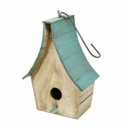 Boho Chalet Hanging Birdhouse- 4 Colors 11 Boho Chalet Hanging Birdhouse- 4 Colors -THE BIRDHOUSE CHICK Sales wooden boho hanging birdhouse
