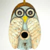 Distressed Owl Birdhouse 2 Distressed Owl Birdhouse -THE BIRDHOUSE CHICK Sales wooden owl birdhouse